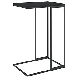 Maison Chic Table d'appoint | Table Basse Noir 40x30x59 cm Bois d'ingénierie -GKD92429 pas cher