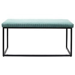 Acheter The Home Deco Factory Banc en métal assise en velours Giulia vert céladon.