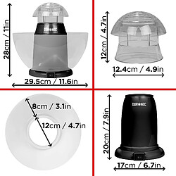 Acheter Duronic POP50 BK Appareil à Popcorn - Capacité de 50 gr avec bol démontable - Cuisson électrique à air chaud de mais soufflé sans huile - Faible en calories