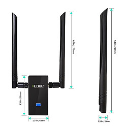 Avis 802.11ac vitesse rapide 1200mbps usb3.0 wifi dongle adaptateur bi-bande sans fil usb avec antenne 26dbi