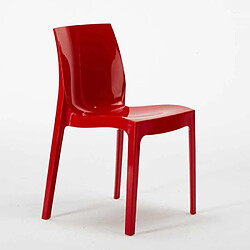 Avis 18 Chaises Ice Grand Soleil polypropylène restaurant promo offre stock, Couleur: Rouge