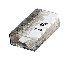 borne de connexion - a leviers - 5 entrées - bizwing - 0.2 à 4 mm2 - boite de 25 - bizline 301615