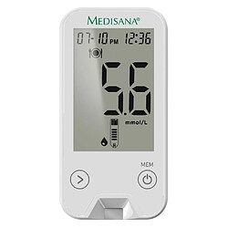 Medisana Lecteur de glycémie MediTouch 2 Blanc mmol/L pas cher