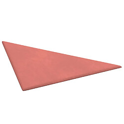 Acheter vidaXL Panneaux muraux 12 pcs Rose 30x30 cm Velours 0,54 m²