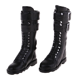 1/6 Femmes Chaussures Bottes Noires Accessoires pour 12'' Corps de Figure d'Action