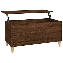 Maison Chic Tabls basse,Table Console pour salon Chêne marron 90x44,5x45 cm Bois d'ingénierie -MN12326