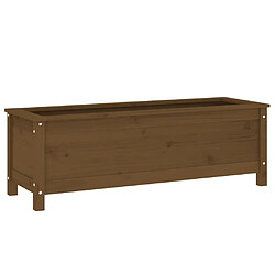 vidaXL Lit surélevé de jardin brun miel 119,5x40x39 cm bois pin massif