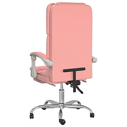 Acheter vidaXL Fauteuil de massage inclinable de bureau Rose Similicuir