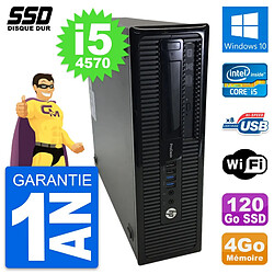 PC HP ProDesk 400 G1 SFF Intel Core i5-4570 RAM 4Go SSD 120Go Windows 10 Wifi - Occasion