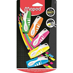 MAPED Pochette de 6 Surligneurs Peps fluo - Couleur assorties