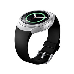 Wewoo Bracelet noir pour Samsung Gear S2 Montre Solide Couleur en Silicone