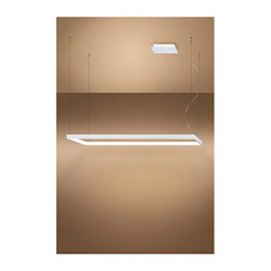 Avis Luminaire Center Plafonnier LED intégré Tuula Integrated Aluminium blanc 1 ampoule 150cm