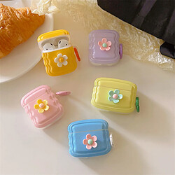 GUPBOO Airpods Coque Housse Étui Protecteur Compatible pour AirPods 3-Fille de fleur de couleur bonbon de style coréen