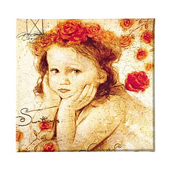 EPIKASA Impression sur Toile Enfant, Marron, Polyester, 60x3x60 cm