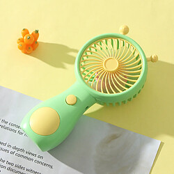 (Vert) Mini Ventilateur Rechargeable Usb Portatif D'Escargot De Dessin Animé Mignon Portable Et Adorable