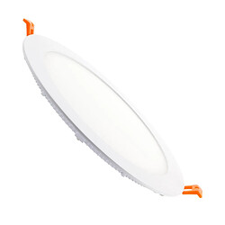 Ledkia Dalle LED 18W Ronde Extra-Plate Coupe Ø 205 mm Blanc chaud 3000K