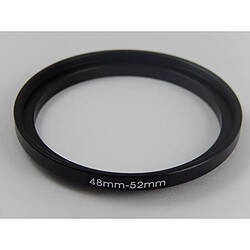 vhbw adaptateur filtre Step UP 48mm-52mm noir pour appareil photo, objectif, filtre, pare-soleil