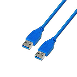 Câble Nanocable Usb 3.0 Usb A Mâle - Usb 3.0 Usb A Mâle Bleu 1M