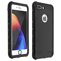 Coque iPhone 7 Plus / 8 Plus Bi-matière Waterproof 2m Film Écran Redpepper noir