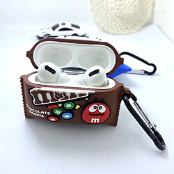 GUPBOO Airpods Coque Housse Étui Protecteur Compatible pour AirPods 3-dessin animé mignon haricot au chocolat