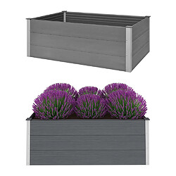 vidaXL Lit surélevé de jardin WPC 150x100x54 cm Gris