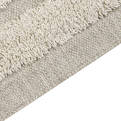 Beliani Tapis en coton beige clair 80 x 150 cm HAKKARI pas cher