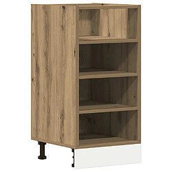 vidaXL Armoire de plancher chêne artisanal 40x44,5x81,5 cm