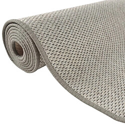 Acheter vidaXL Tapis de couloir aspect sisal taupe 80x400 cm