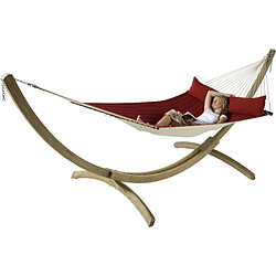 Acheter LA SIESTA - Hamac a barres XXL North American Style ALABAMA Red pepper 400x140