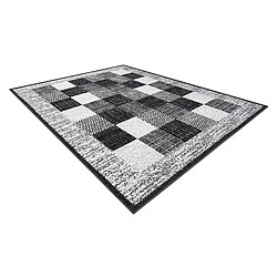 Avis RUGSX BCF Tapis Morad RAFIA Rectangles, géométrique - gris 60x110 cm