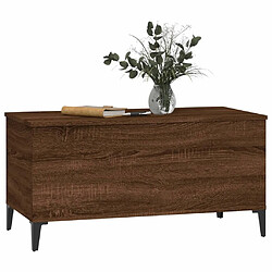 Acheter ComfortXL Table Basse Chêne Marron 90x44,5x45 Cm Bois D'ingénierie