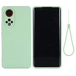 Coque en silicone anti-rayures, avec sangle vert pour votre Huawei nova 9