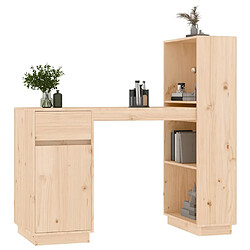 Avis vidaXL Bureau 110x53x117 cm Bois massif de pin