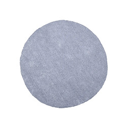 Beliani Tapis rond en tissu gris clair DEMRE