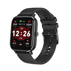 Chrono Montre Connectée pour hommes femmes Écran LCD 1,54", Support Bluetooth d'Appel/Heart Rate Monitor/Sleep Monitor/Blood Pressure Monitoring/Podomètre-Noir