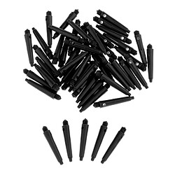 50x Arbres De Fléchettes 2BA Accessoires De Fléchettes Avec Anneaux De Protection 27 Mm Noir pas cher