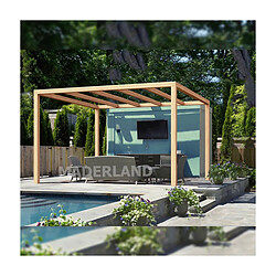 Maderland Pergola en bois lamellé-collé Santander 400 x 400 cm