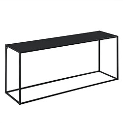 Table Console en Métal 50 x 115 x 32 cm Noir Mat [en.casa]