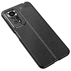 Coque en TPU anti-rayures, texture litchi noir pour votre Xiaomi Redmi Note 11 Pro 4G (MediaTek)/Redmi Note 11 Pro 5G (Qualcomm)