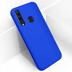 Avizar Coque Huawei Y6p Silicone Semi-rigide Finition Soft Touch Bleu