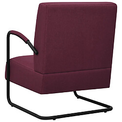 Avis vidaXL Fauteuil Violet Tissu