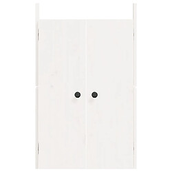 Avis vidaXL Portes de cuisine d'extérieur blanc 50x9x82 cm bois pin massif