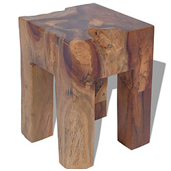 vidaXL Tabouret Bois de teck massif 