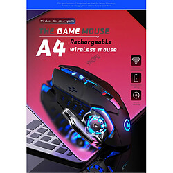 Acheter Universal A4 Souris gaming professionnelle 6 boutons 2,4 GHz Souris gaming sans fil PC/PC portable rechargeable Mouse silencieuse PUBG/CS: GO/LOL | Mouse (argent)