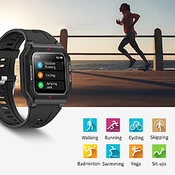 Universal Smartwatch pour IOS et traceur de rythme cardiaque pour fitness étanche Full Touch Smartwatch | Smartwatch (noir)