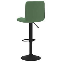 Acheter vidaXL Tabouret de bar Vert foncé Velours