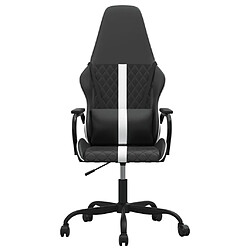 Avis Maison Chic Chaise Gaming | Chaise de jeu de massage Ergonomique | Chaises de Bureau Blanc et noir Similicuir -GKD70174