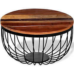 Avis Maison Chic Tabls basse,Table Console pour salon Bois de récupération massif -MN95070