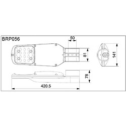 Philips Hue Luminaire LED 42W 111lm/W Ledinaire Streetlight IP65 BRP056 Blanc neutre 4000K pas cher