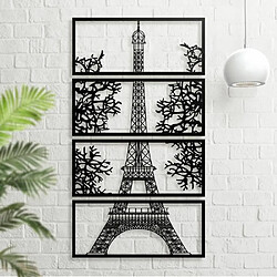 DEKORY Décoration Murale La tour Eiffel Paris en Métal 112 x 62 cm